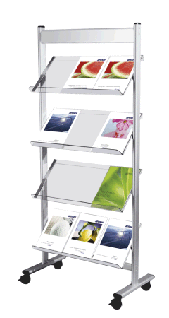 6355 Ecoline brochurehouder, 12x A4