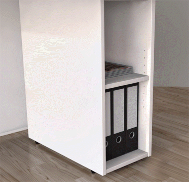 Ladenblok: 2 onderkast zonder deur