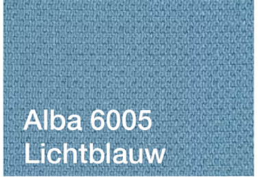 Kleur bekleding: Alba stof lichtblauw 6005