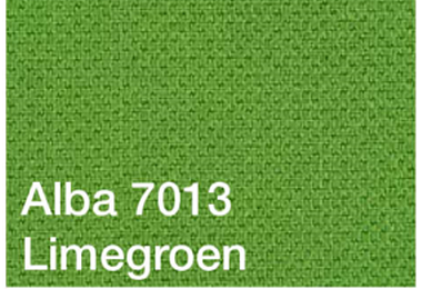 Kleur bekleding: Alba stof Lime groen 7013