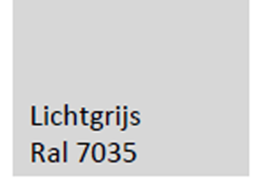 Afwerking Onderstel: lichtgrijs