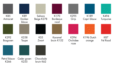 Stamskin zitting kleuren