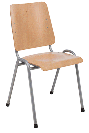 Soort uitvoering: blank beuken rug en zitting