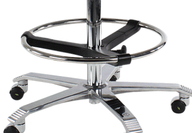 Voetring: Met voetring 45 cm.